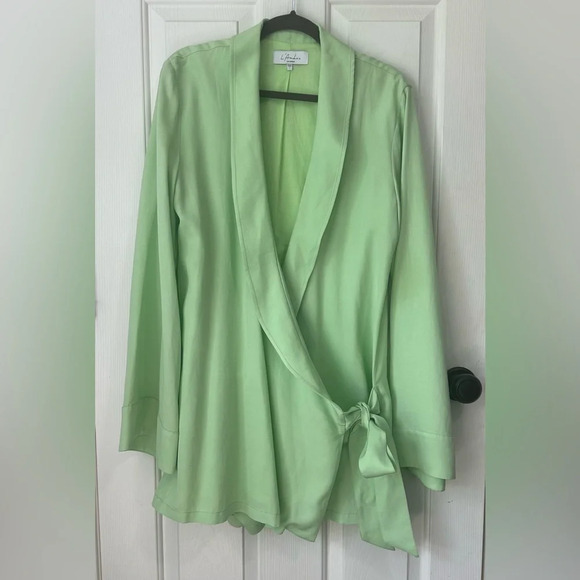 L’Academie The Geraldine Mini Dress in Nile Green. Size Small. - Picture 2 of 5